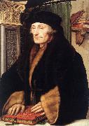 HOLBEIN, Hans the Younger Portrait of Erasmus of Rotterdam sg France oil painting artist